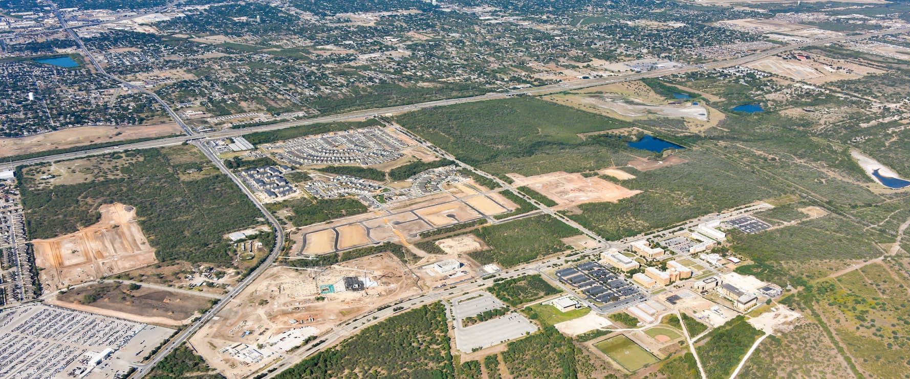 Aerial of VIDA San Antonio on the Southside of San Antonio